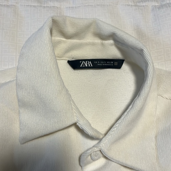 ZARA WHITE Shacket / Button Down, small - Picture 2 of 3